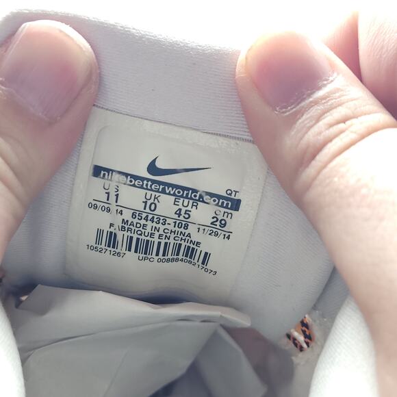 Nike Better World LunarGlide 6 orange gray 654433-108 mens size 11 - Picture 9 of 9